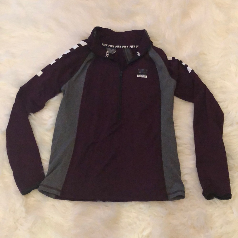 Victoria’s Secret Pink half zip long sleeve shirt